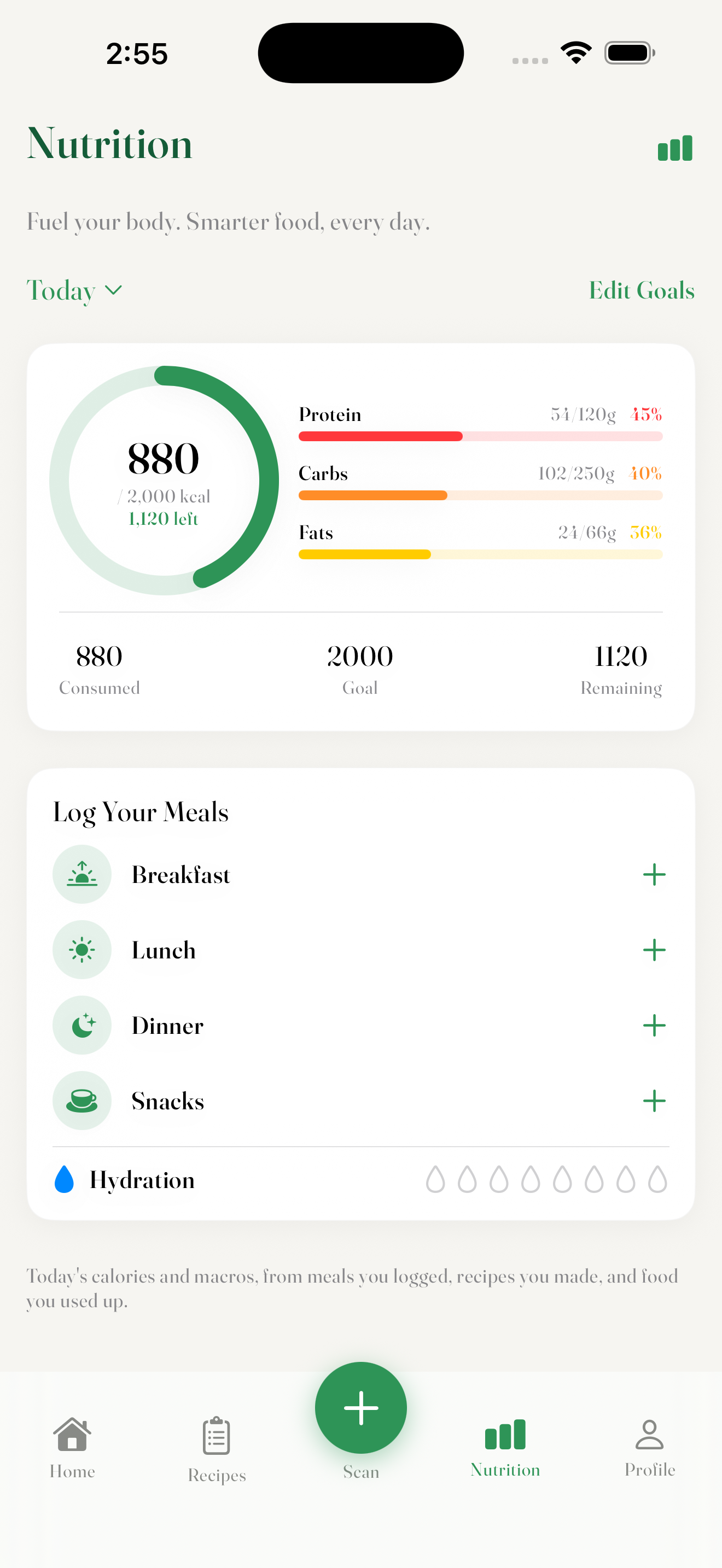 Nutrition screen